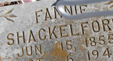 Frances "Fanny" Nickell Shackelford Frances "Fanny" Nickell Shackelford