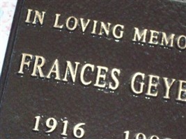 Frances Geyer