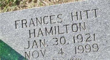 Frances Hitt Hamilton