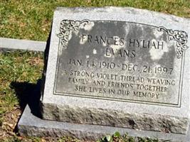 Frances Hyliah Evans