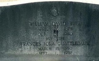 Frances Iola Quattlebaum Witt