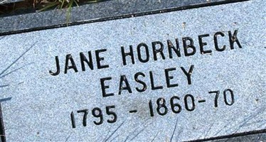 Frances "Jane" Hornbeck Easley Frances "Jane" Hornbeck Easley
