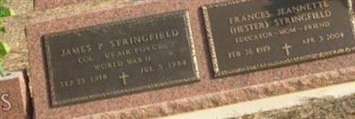 Frances Jeanette Hester Stringfield Frances Jeanette Hester Stringfield