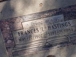 Frances Laura Newlun Hastings