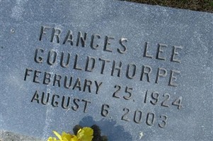 Frances Lee Gouldthorpe Frances Lee Gouldthorpe