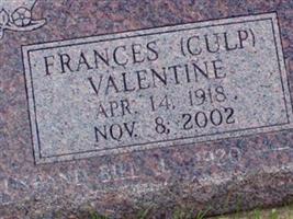 Frances M Culp Valentine