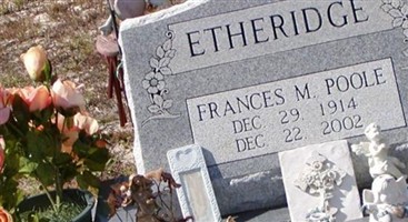 Frances M Poole Etheridge