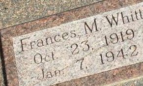 Frances M. Whitt Frances M. Whitt