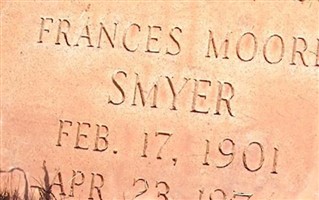 Frances Macy Moore Smyer Frances Macy Moore Smyer