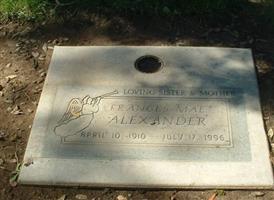 Frances Mae Alexander Frances Mae Alexander