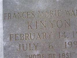 Frances Marie Walker Kinyon