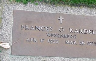 Frances Olive Orren Retzloff Kardell Frances Olive Orren Retzloff Kardell