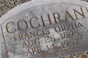 Frances Orpha Sparling Cochran Frances Orpha Sparling Cochran