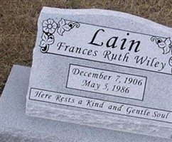 Frances Ruth (Wiley) Lain Frances Ruth (Wiley) Lain