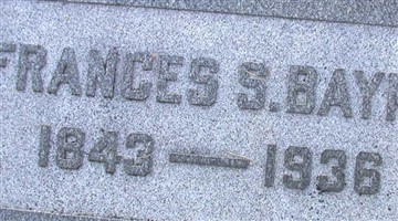 Frances S Barnett Bayne Frances S Barnett Bayne