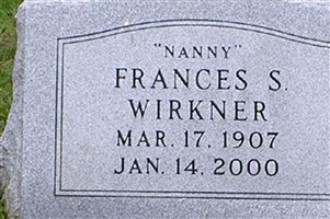 Frances S "Nanny" Wirkner