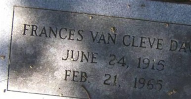 Frances Van Cleve Davis Frances Van Cleve Davis