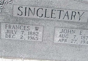 Frances W Singletary Frances W Singletary