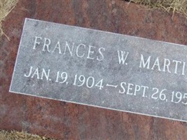 Frances W. Wright Martin