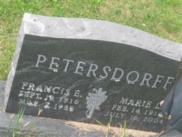 Francis E. Petersdorff Francis E. Petersdorff