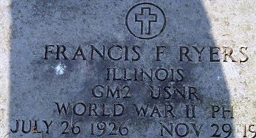 Francis Frederick "Bud" Ryers Francis Frederick "Bud" Ryers
