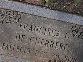 Francisca G. de Guerrero Francisca G. de Guerrero