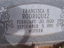 Francisca H Rodriquez