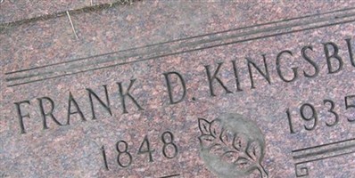 Frank Donald Kingsbury Frank Donald Kingsbury