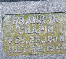 Frank H Chapin Frank H Chapin