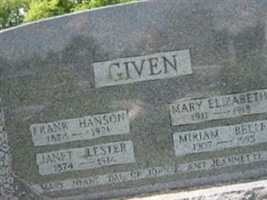 Frank Hanson Given