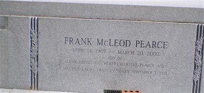 Frank McLeod Pearce Frank McLeod Pearce