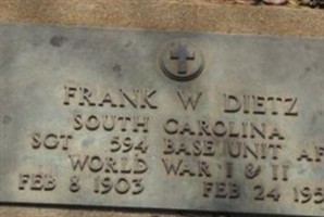 Frank W Dietz Frank W Dietz