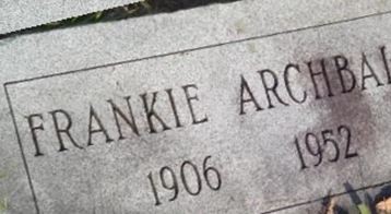 Frankie Archibald/Archbald