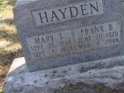 Franklin Benjamin "Frank" Hayden Franklin Benjamin "Frank" Hayden
