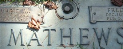 Fred H. Mathews Fred H. Mathews