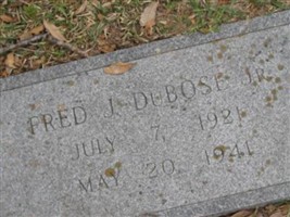 Fred J. DuBose, Jr Fred J. DuBose, Jr