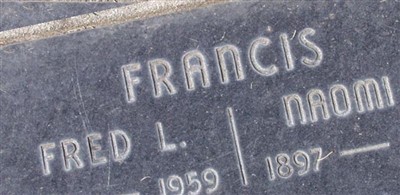 Fred Lea Francis Fred Lea Francis