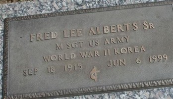 Fred Lee Alberts, Sr Fred Lee Alberts, Sr