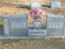 Fred (Mac) D Rutherford Fred (Mac) D Rutherford