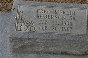 Fred Merlin Roberson, Sr Fred Merlin Roberson, Sr