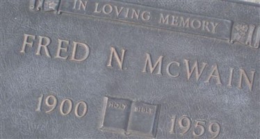 Fred N McWain Fred N McWain