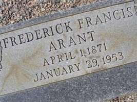 Frederick Francis Arant Frederick Francis Arant