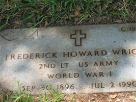 Frederick Howard "Fred Howard or Howard Wright" Wright