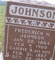 Frederick William "Fred" Johnson Frederick William "Fred" Johnson