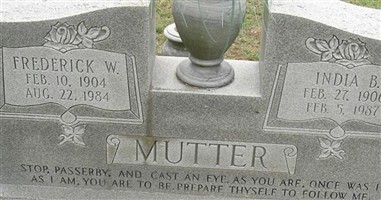 Frederick William Mutter