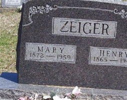 Marie Fredericka Emilia C. "Mary" Schieferdecker Zeiger