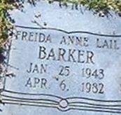 Freida Anne Lail Barker Freida Anne Lail Barker