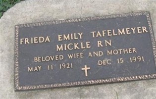 Frieda Emily Tafelmeyer Mickle Frieda Emily Tafelmeyer Mickle