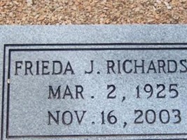 Frieda J Richardson Frieda J Richardson