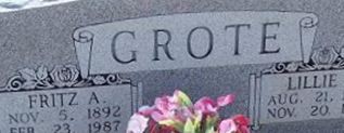 Fritz A. Grote Fritz A. Grote